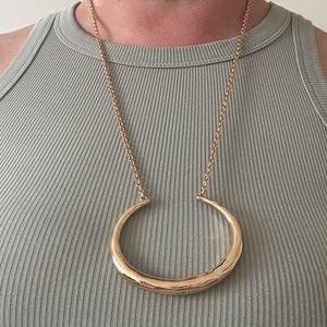 Banana Republic gold moon necklace